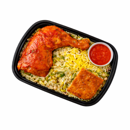 Baghali Polo With Chicken Leg