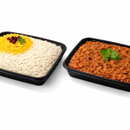 Mirza ghasemi with rice